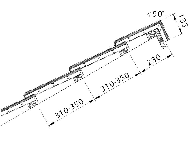 Drawing MAXIMA PRO shed roof version PDA