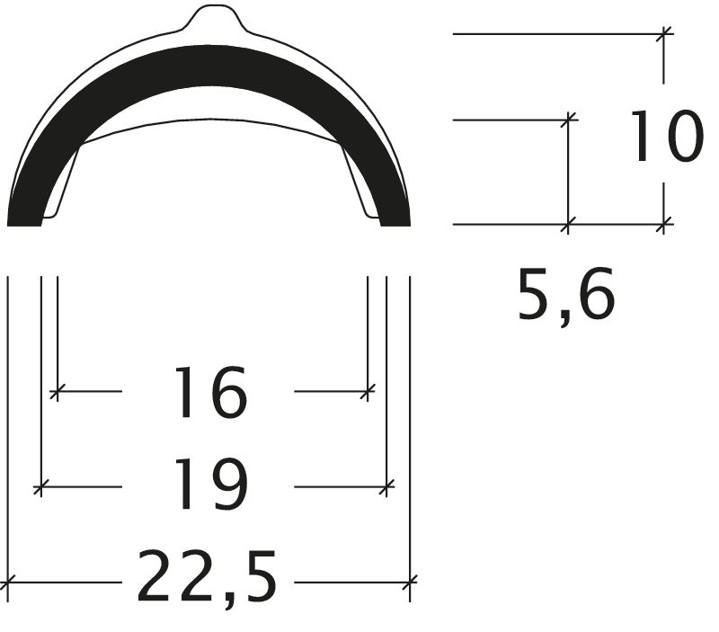 Drawing ridge and hip tile product range BG-Firstziegel