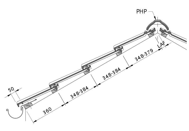 Drawing CANTUS roof cross-section DQF