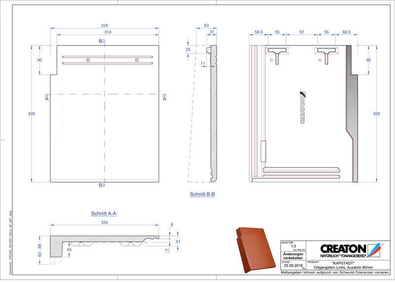Product CAD file KAPSTADT verge left OGL-90