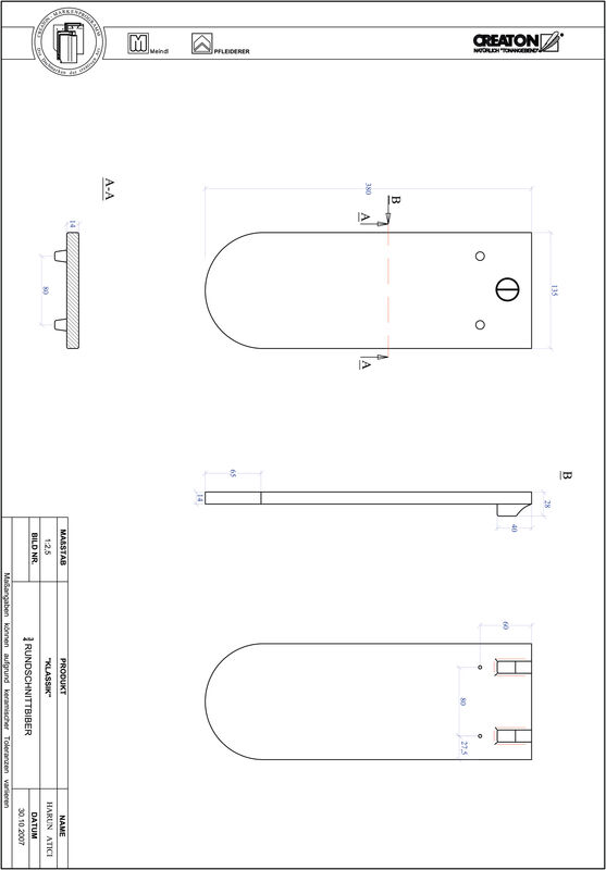 Product CAD file KLASSIK round cut RUND-3-4