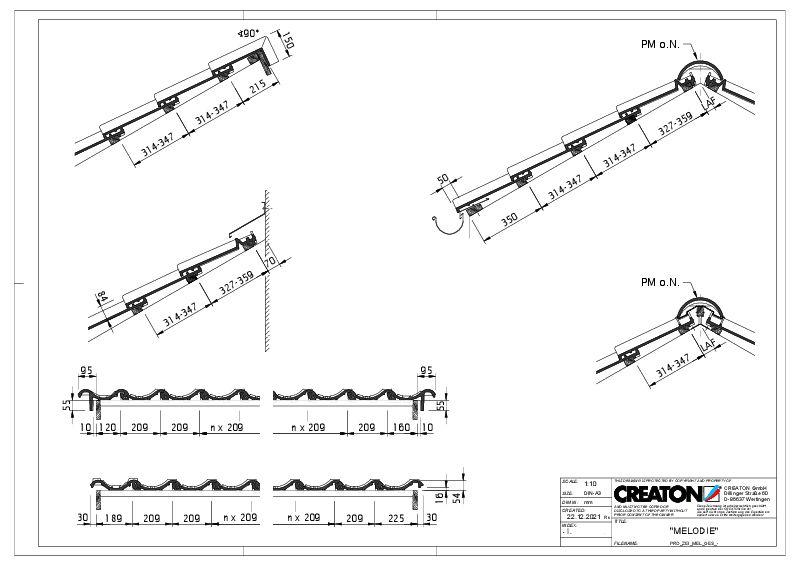Drawing MELODIE general view GES