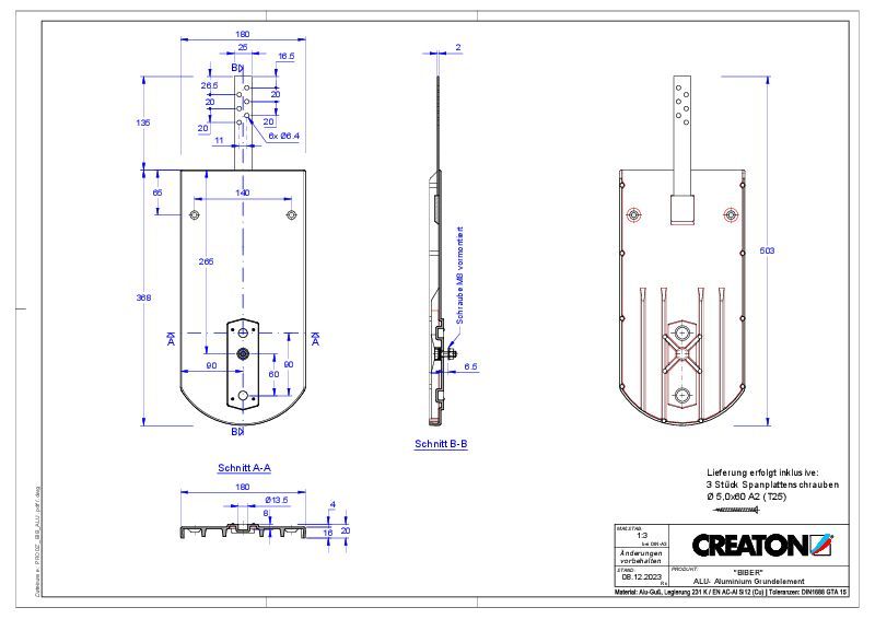 Product CAD file KLASSIK round cut RUND-GRUNDALU