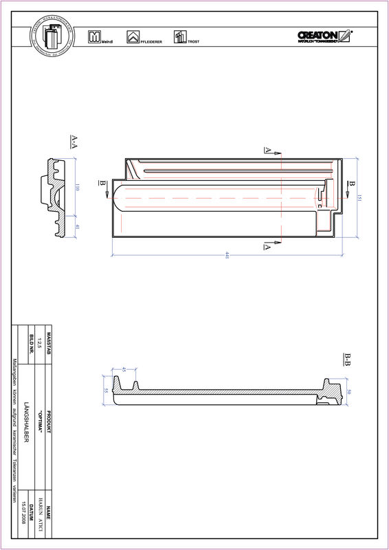 Product CAD file TERRA OPTIMA half-width tile LH