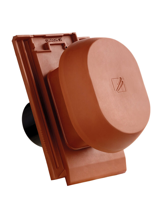 MIK SIGNUM ceramic vapour vent DN 150/160 mm incl. sub-roof connection adapter