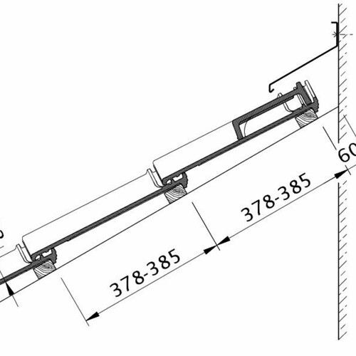 Drawing ETRUSKO wall connection WMF