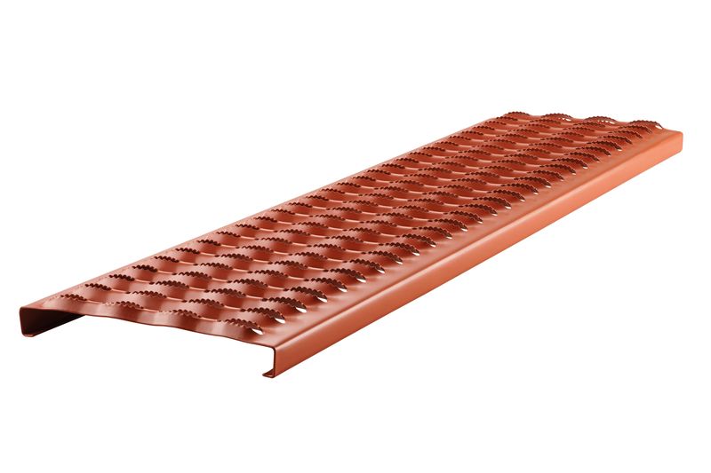 Long grating aluminium 88 x 25 cm colour-coated