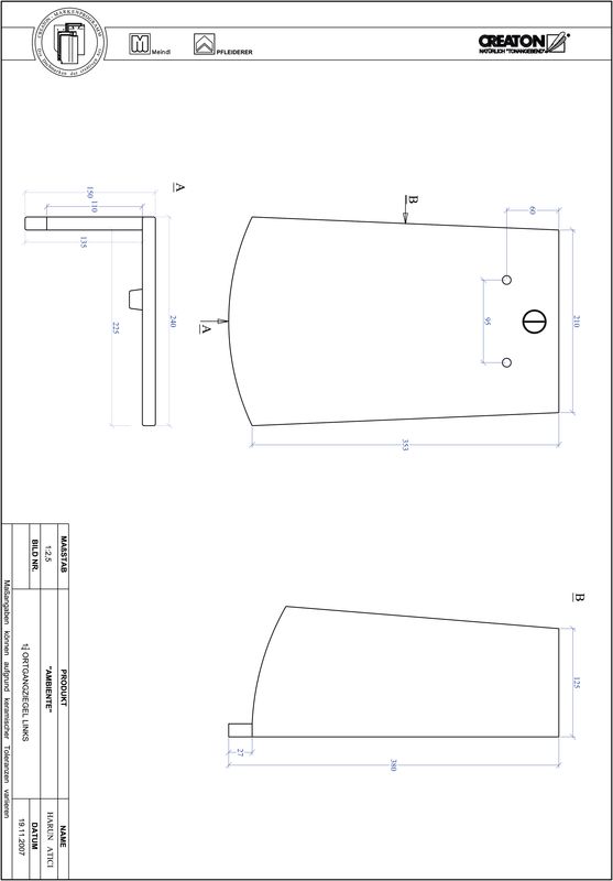 Product CAD file AMBIENTE segmented cut SEG-OGL-1-1-4