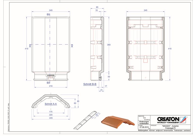 Product CAD file RIDGE accessory range FIRST-PI