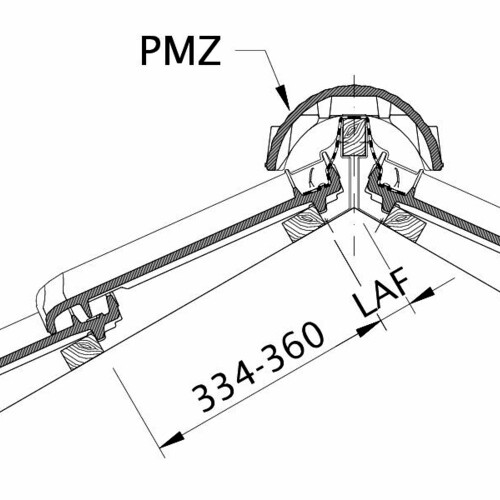 Drawing MZ3 distance from batten to ridge intersection point, ridge batten spacing LAF
