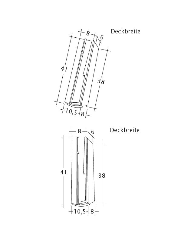 Drawing PROFIL Kera-Saechs-18cm-SchiebeOG