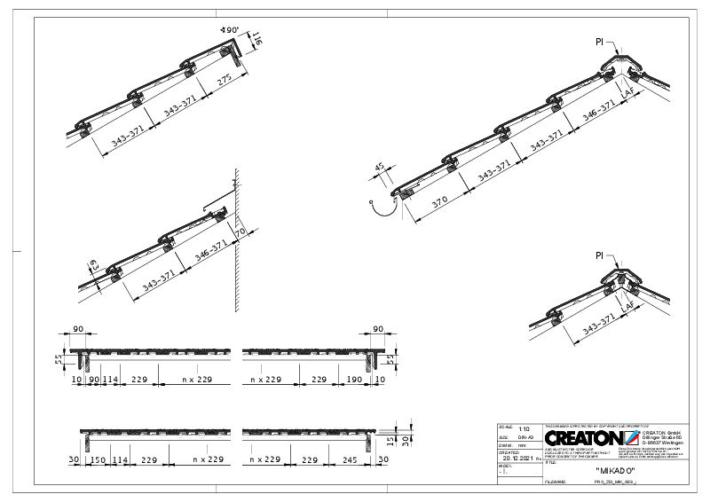 Drawing MIKADO general view GES
