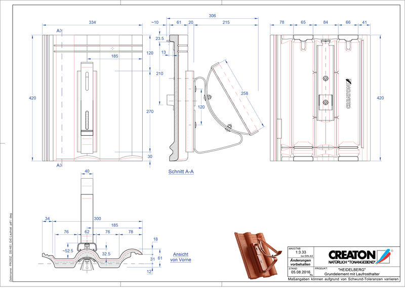 Product CAD file HEIDELBERG base element Laufrost