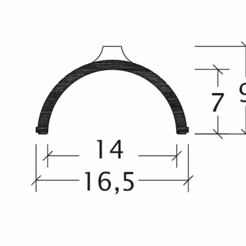 Drawing ridge and hip tile product range BMK-Firstziegel