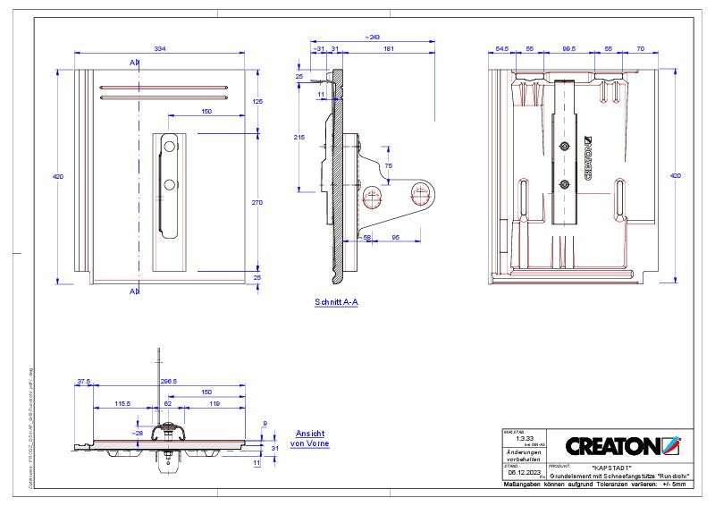 Product CAD file KAPSTADT base element Rundrohr
