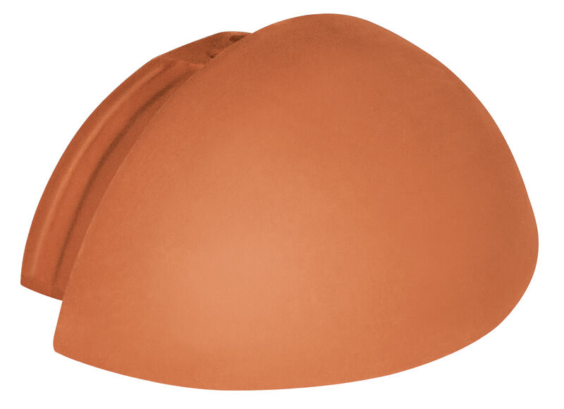 Hip starter ceramic round closure BZ LEN (plain clay tile)