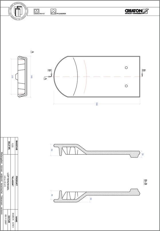 Product CAD file KLASSIK round cut RUND-LUEFTZ