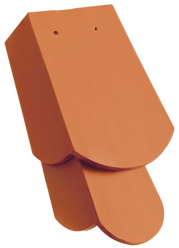 KLASSIK round cut verge tile 1 1/4 right with long side lobe approx. 11 cm
