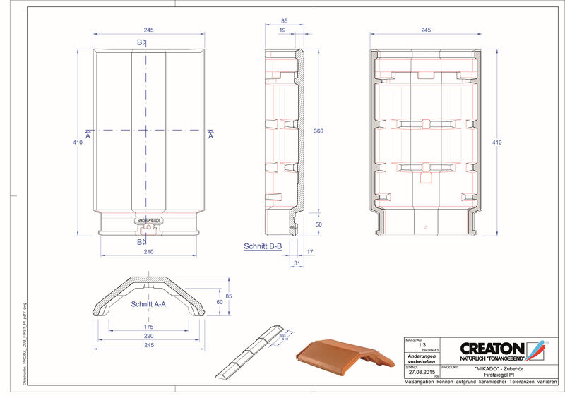 Product CAD file RIDGE accessory range FIRST-PI