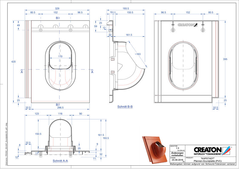 Product CAD file KAPSTADT accessories Grundplatte-PVC