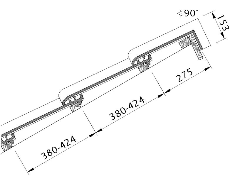 Drawing TITANIA shed roof version PDA
