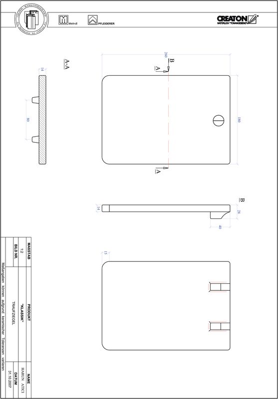 Product CAD file KLASSIK round cut RUND-TRAUFZIEGEL