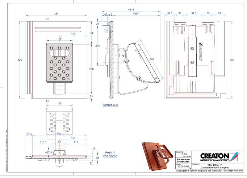 Product CAD file KAPSTADT base element Steigtritt