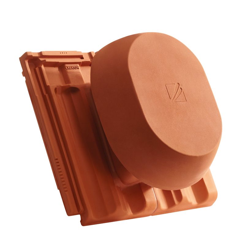 RUS SIGNUM ceramic vapour vent DN 200 mm, incl. sub-roof connection adapter
