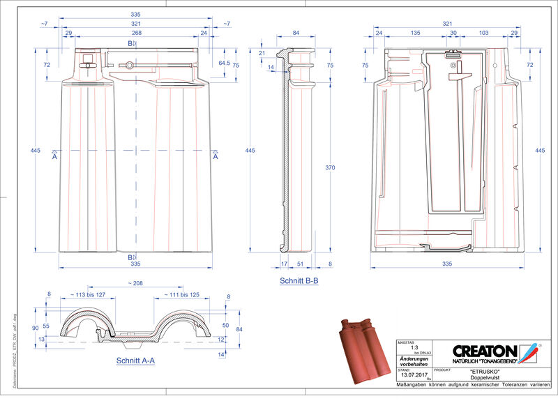 Product CAD file ETRUSKO double roll tile DWZ