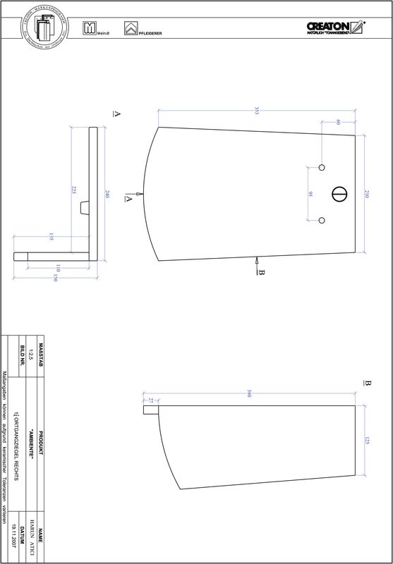 Product CAD file AMBIENTE segmented cut SEG-OGR-1-1-4