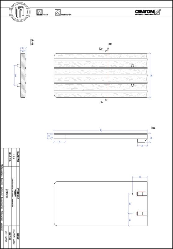 Product CAD file ANTIK straight cut GER-ERHO