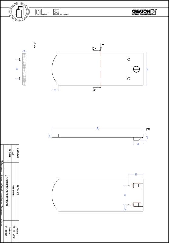 Product CAD file AMBIENTE segmented cut SEG-3-4