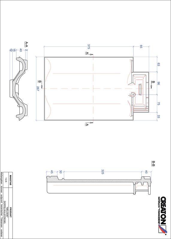 Product CAD file MELODIE double roll tile DWZ