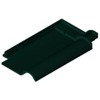 Product BIM model LOD 400 FUTURA dark green glazed Clay tile