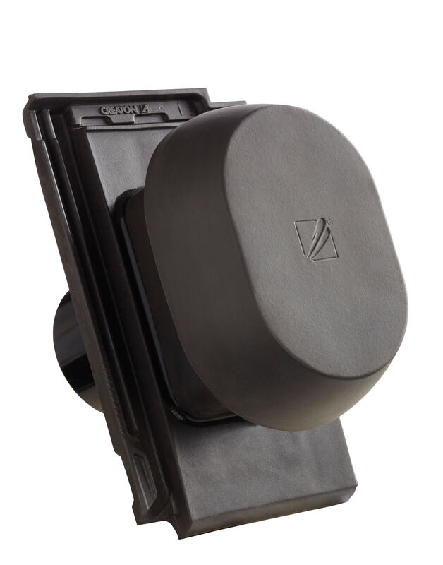 VIS SIGNUM ceramic vapour vent DN 150/160 mm incl. sub-roof connection adapter