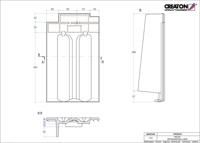 Product CAD file RATIO verge left OGL