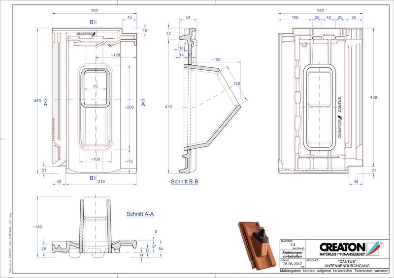 Product CAD file CANTUS Aerial ANTENNE