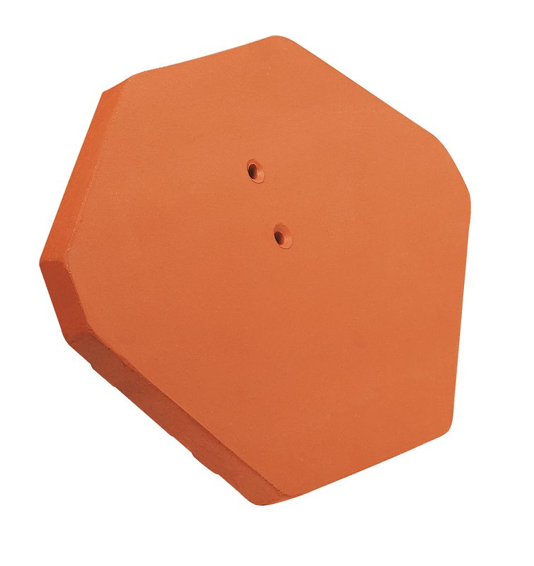 Ridge starter and termination plate ceramic PD GOG (clay)