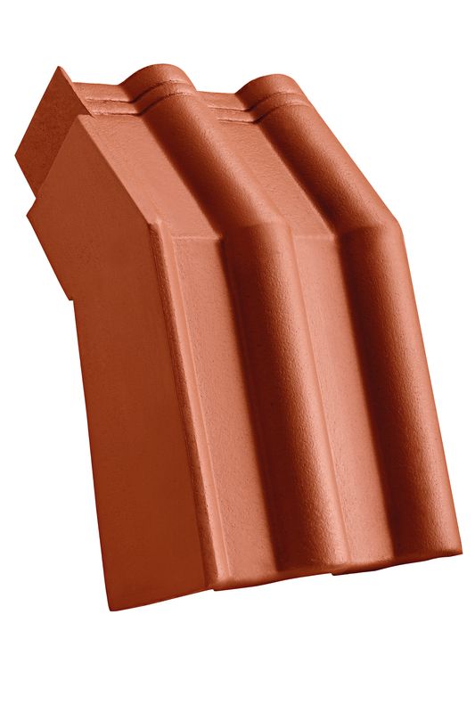 HEI concrete mansard/pitch transition tile left 90 mm notch