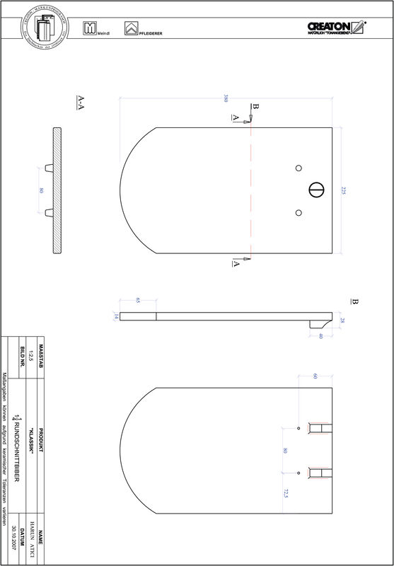 Product CAD file KLASSIK round cut RUND-1-1-4