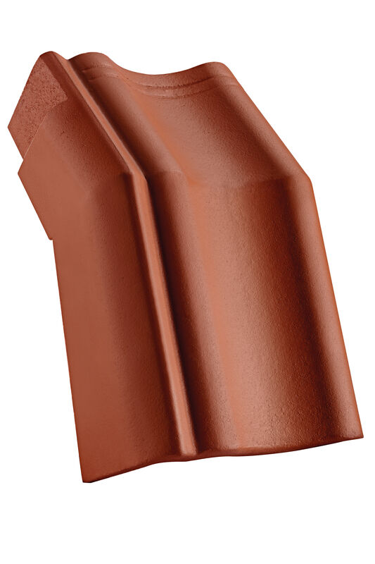 VER concrete mansard/pitch transition tile left 90 mm notch