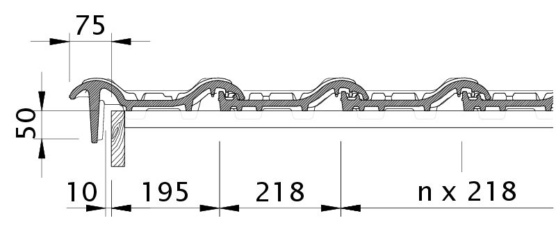 Drawing MZ3 verge tile left with barge board OBL