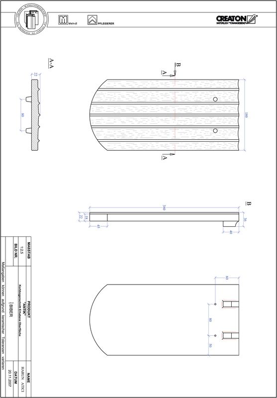 Product CAD file ANTIK elliptical cut KORB-ERHO