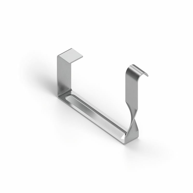 Storm clip in zinc-aluminium, hanger clip, type H11 30x50 (SIDE INTERLOCK)