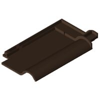 Product BIM model LOD 300 FUTURA dark brown engobed Clay tile