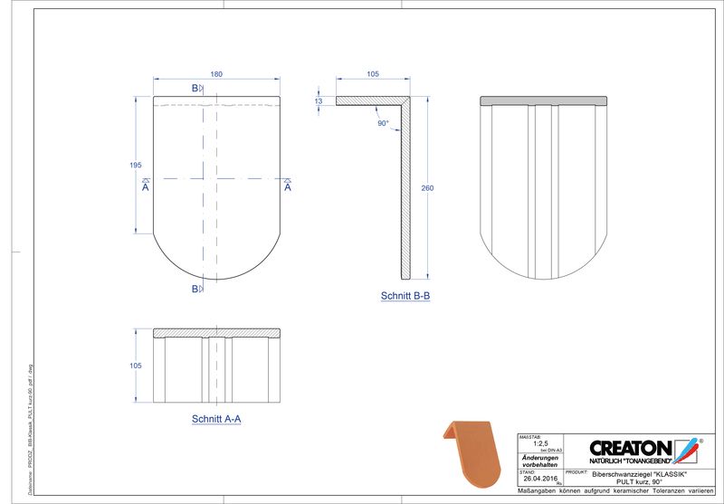 Product CAD file KLASSIK round cut RUND-PULT-kurz