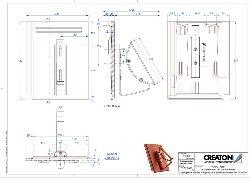 Product CAD file KAPSTADT base element Laufrost