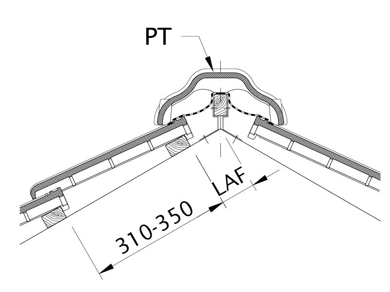 Drawing MAXIMA PRO distance from batten to ridge intersection point, ridge batten spacing LAF