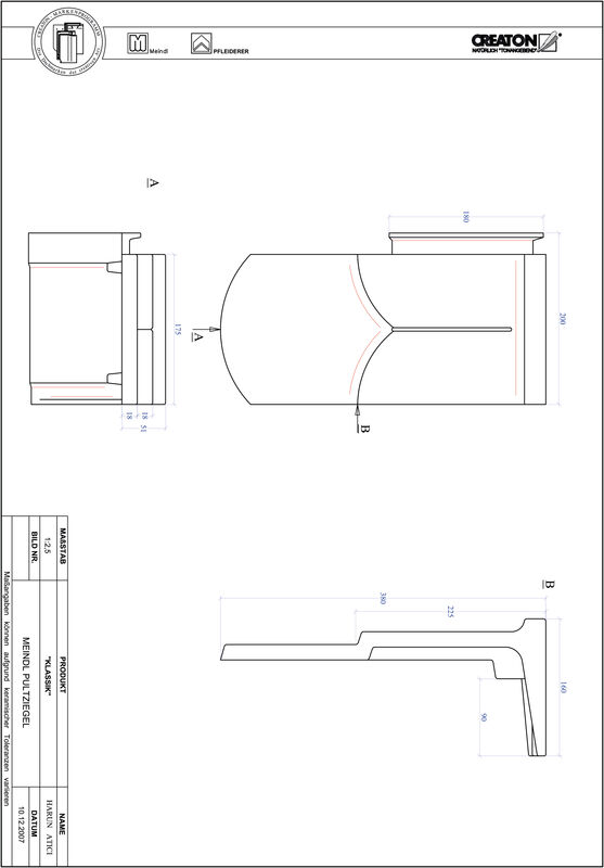 Product CAD file KLASSIK round cut RUND-PULT