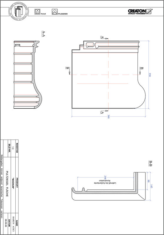 Product CAD file MAGNUM shed roof tile field PULTFLA